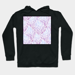 Abstract Pattern with Floral Motifs Hoodie